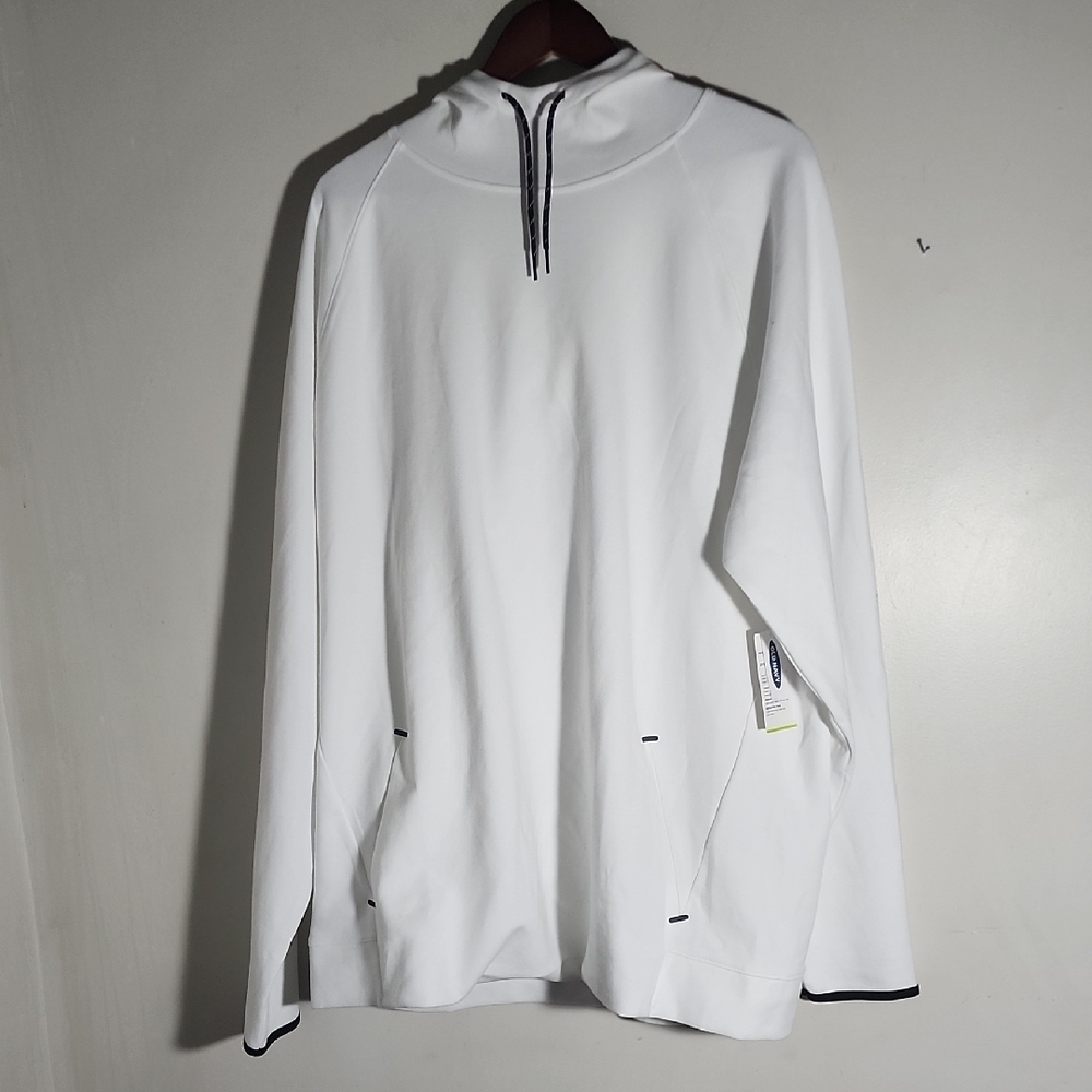 Old Navy White Sweatshirt with Black Accents